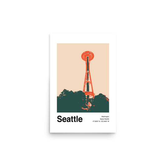 Minimal Seattle poster
